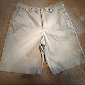 Calvin Klein Men's Light Gray Flat-Front Shorts